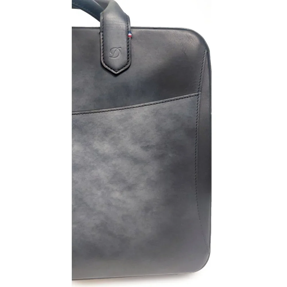 S.T. Dupont 191241 Atelier Toit de Paris Leather Black Document Holder.